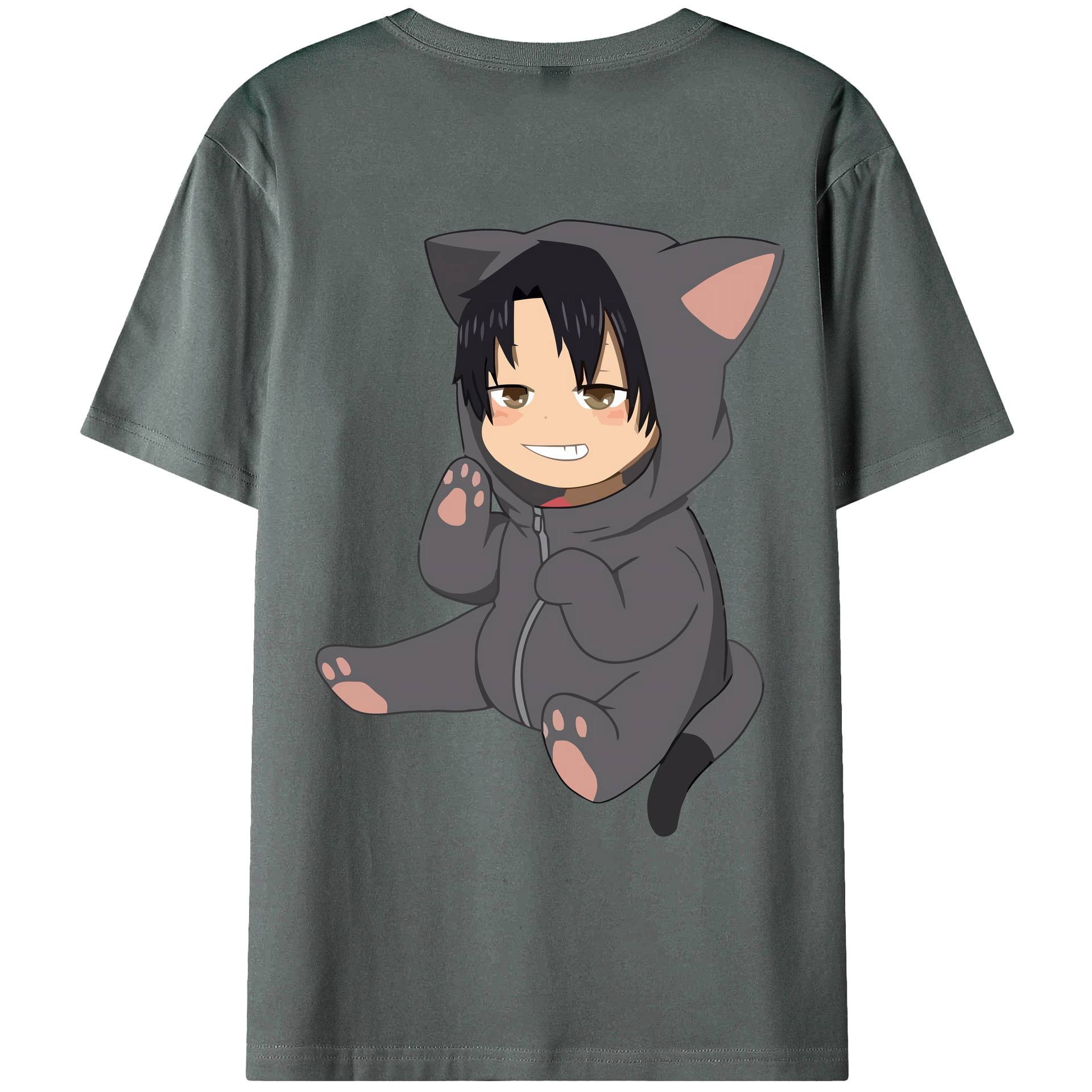 （画像用） ハイキュー!! Haikyu!! 綿100％ メンズ半袖Tシャツ（バックプリント） 通気性